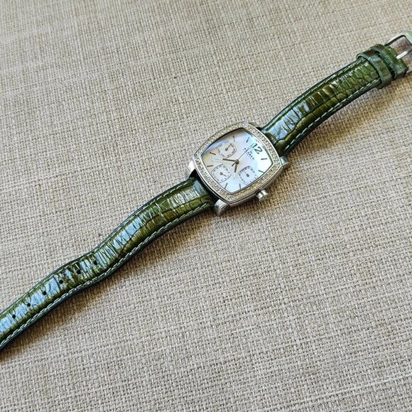 Skagen Women Wristwatch Multi-dial/Gemstones Patent Leather Band Watch - Picture 7 of 13